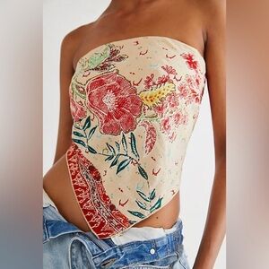 Free people yellow bandana top